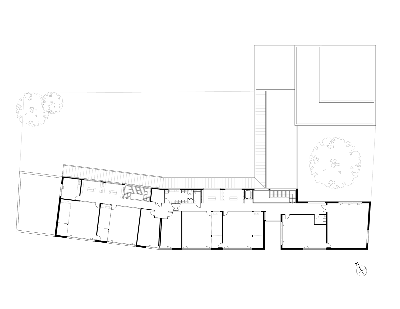 Plan d’étage de l’école maternelle et accueil périscolaire à Saint-Jaques de la Lande