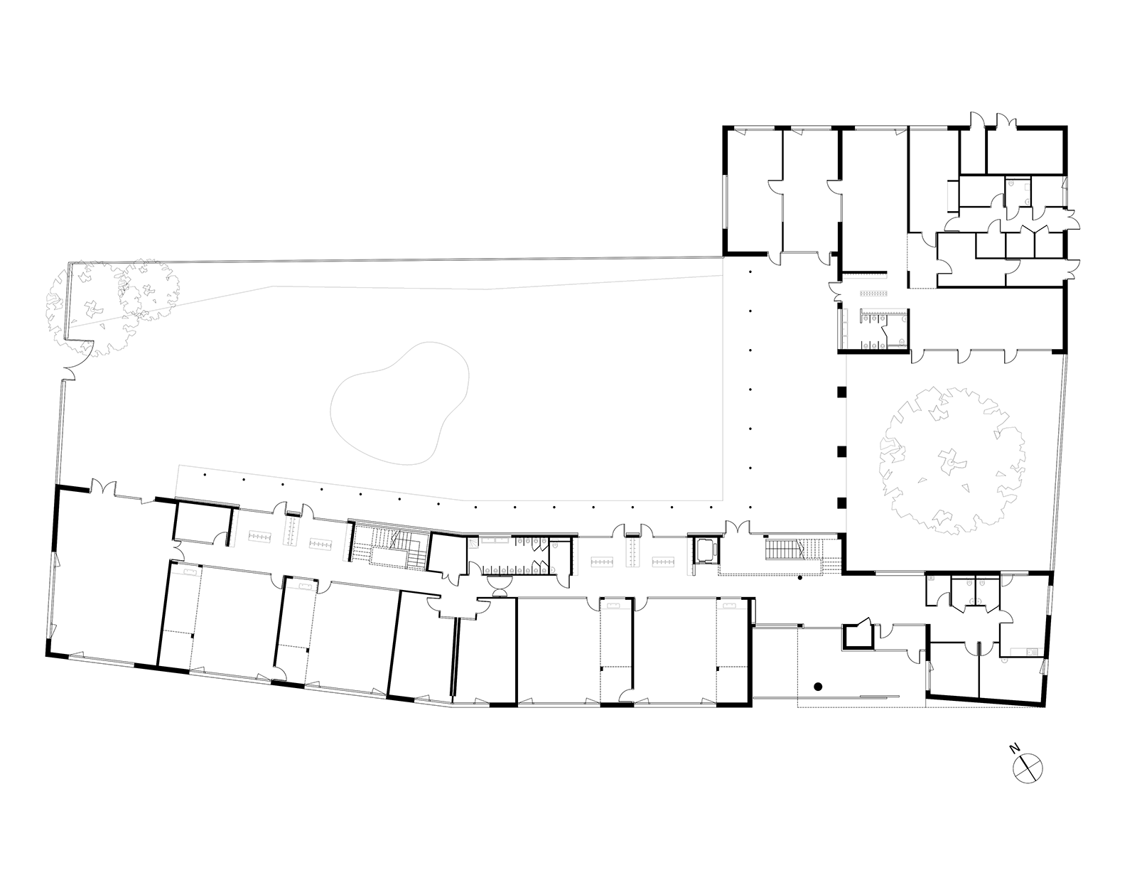 Plan de rez-de-chaussée de l’école maternelle et accueil périscolaire à Saint-Jaques de la Lande