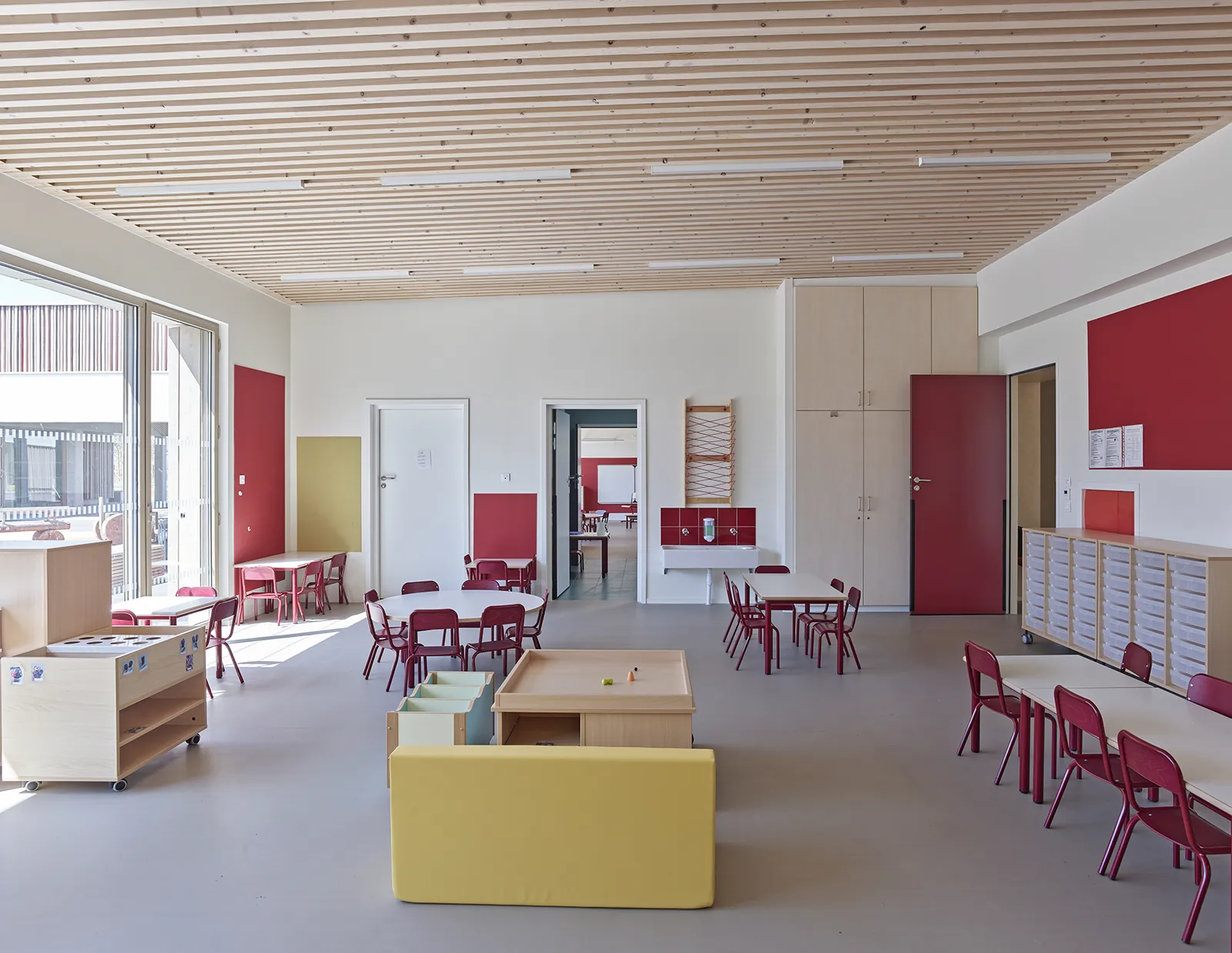 Vue d’une classe maternelle du groupe scolaire et centre de loisirs Chanteloup à Moissy-Cramayel