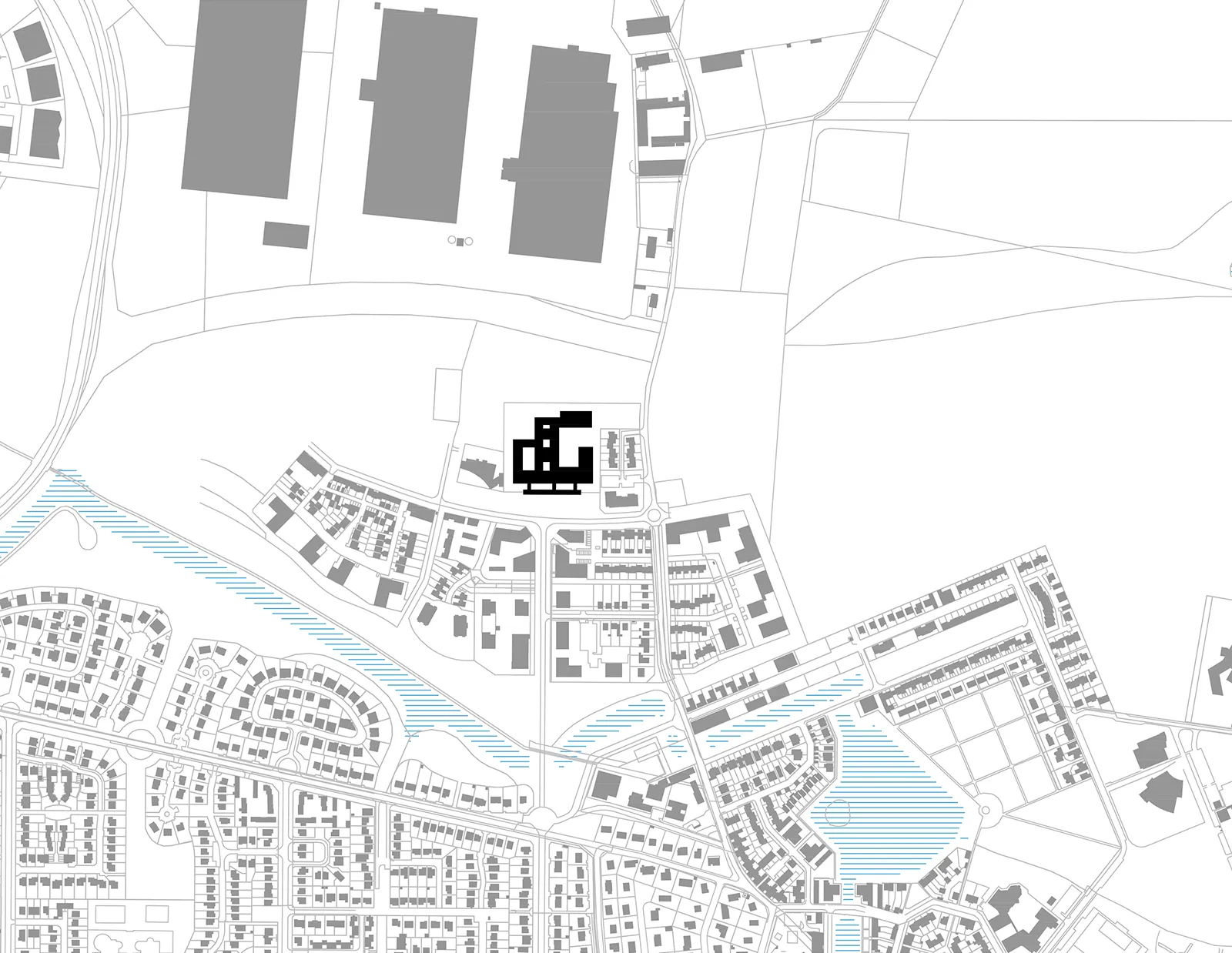 Plan de situation du groupe scolaire et centre de loisirs Chanteloup à Moissy-Cramayel