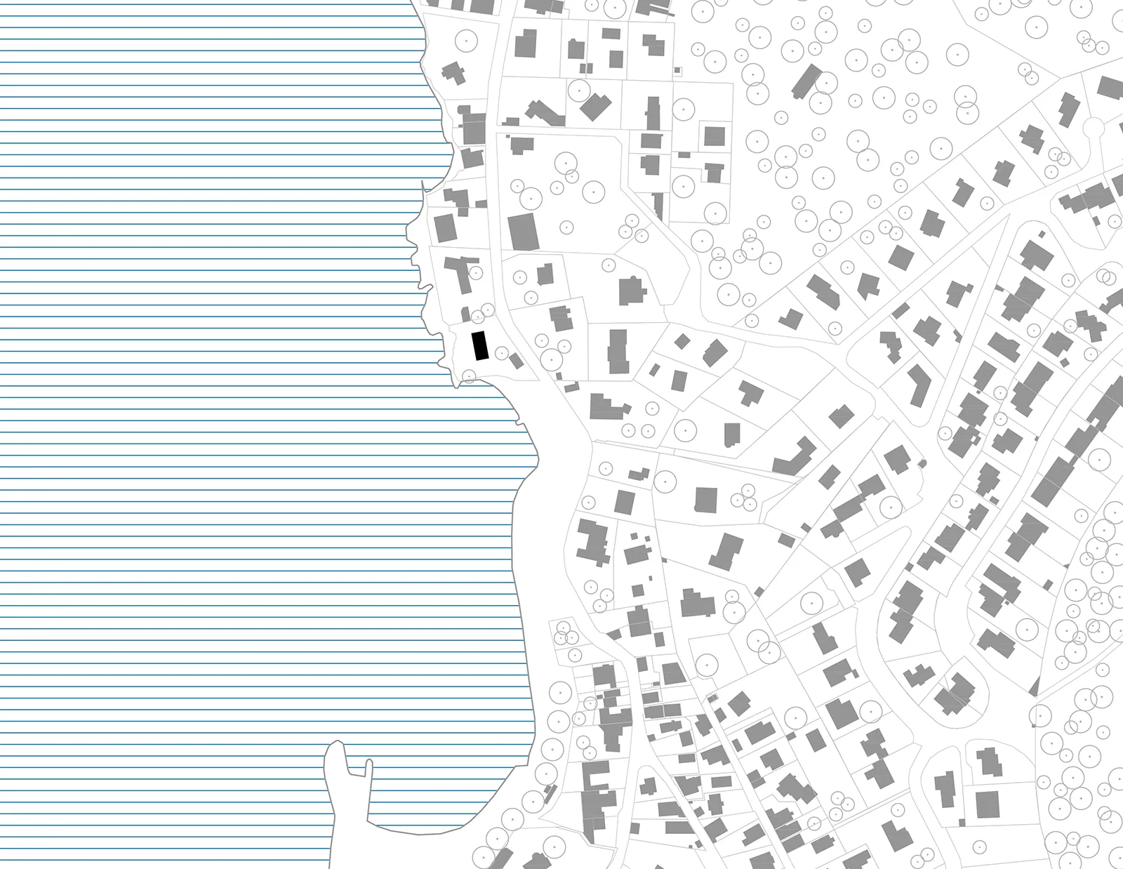 Plan de situation de la maison à Saint-Cyr-sur-Mer