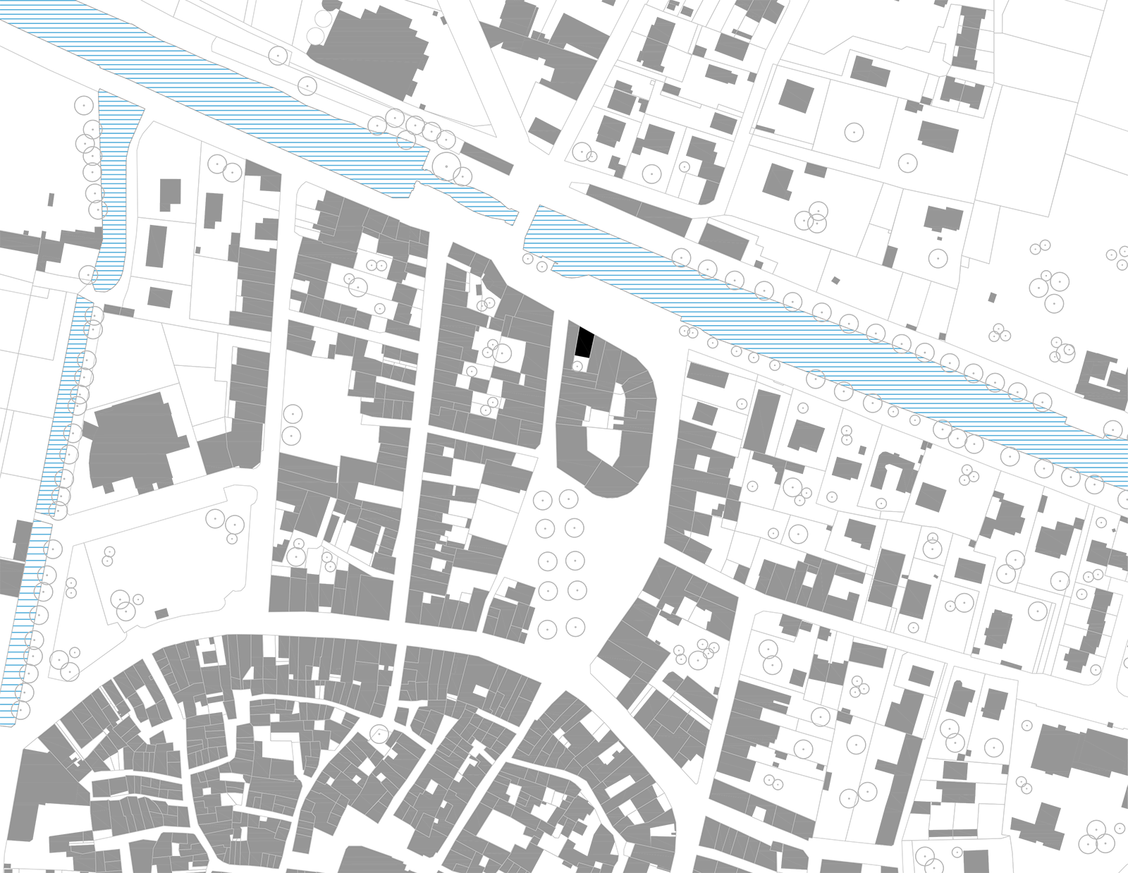 Plan de situation de l’immeuble à Villeneuve-lès-Béziers