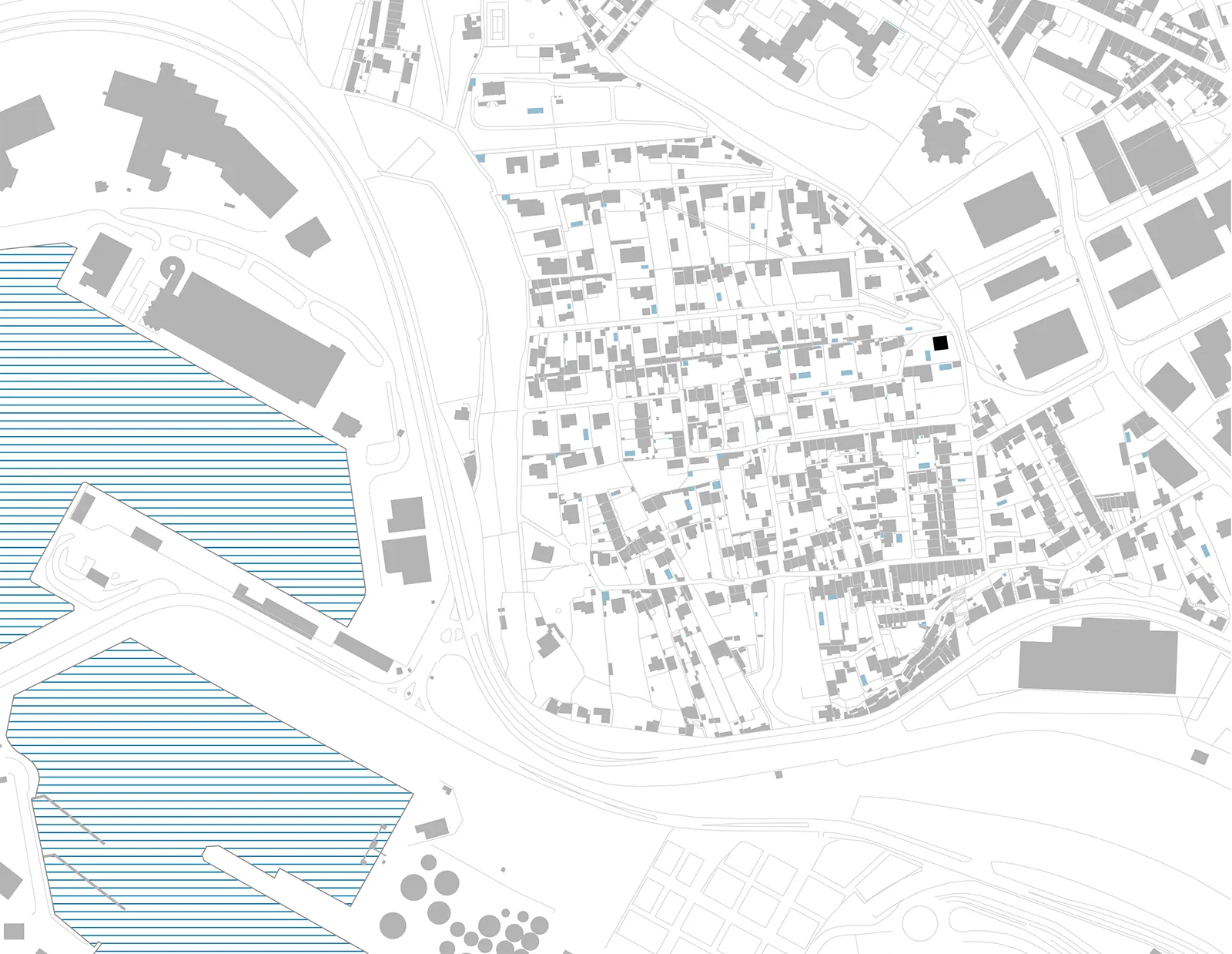 Plan de situation de la maison à Mourepiane