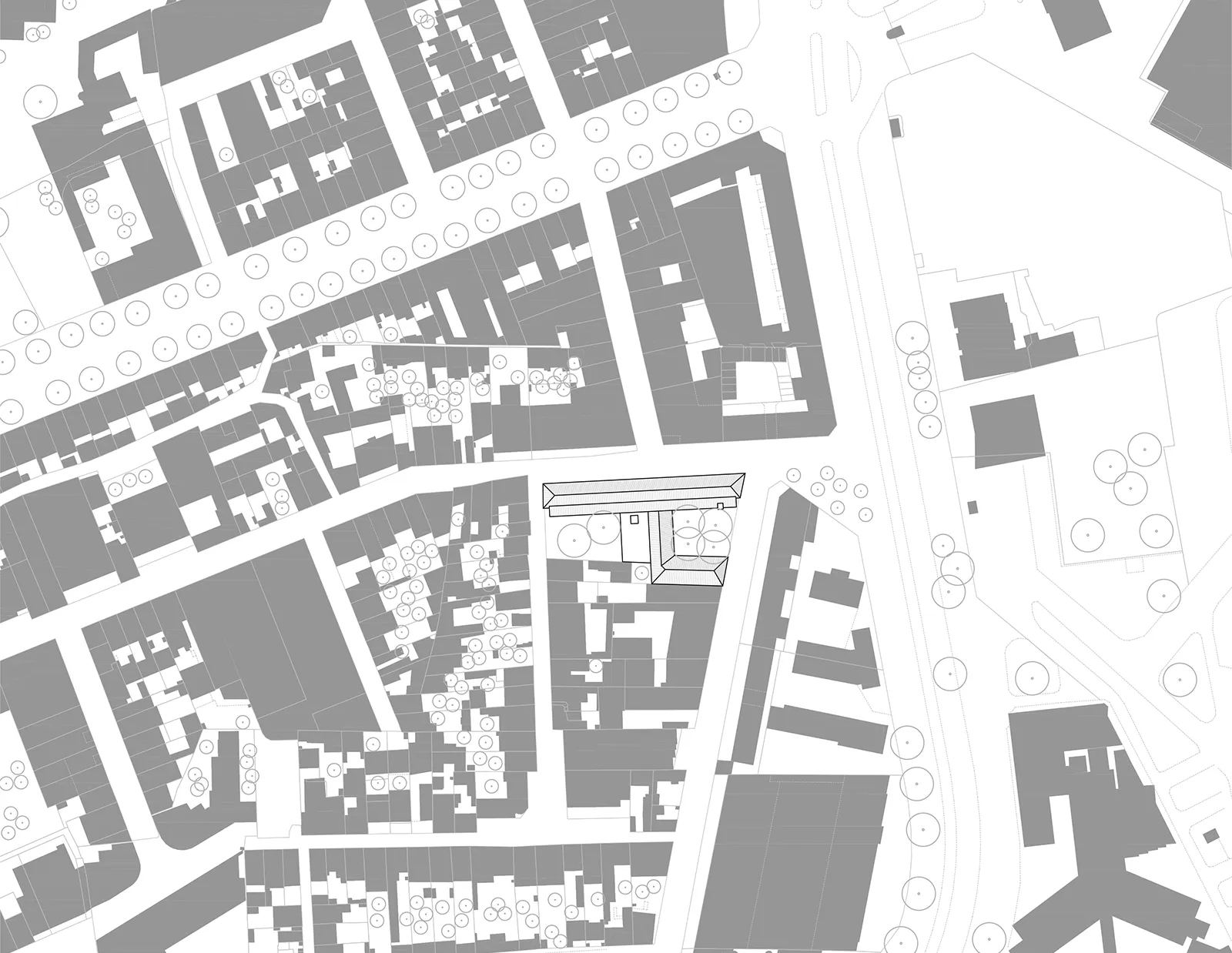 Plan de situation de l’école Sainte Cécile à Marseille